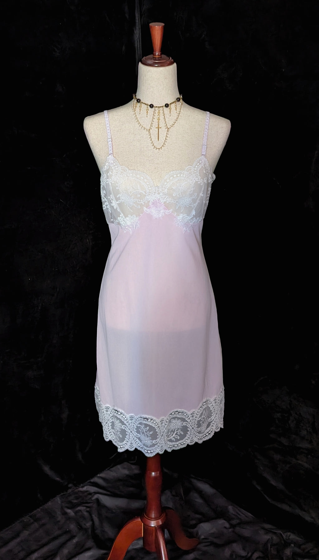 Pink Candlelight II Vintage Slip