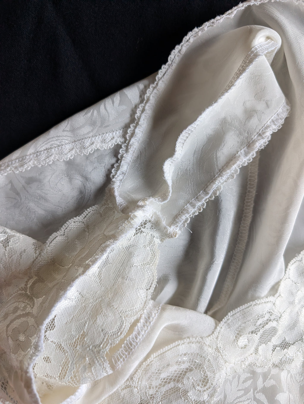 1970's PJ Mini Shorts with Woven Damask Pattern