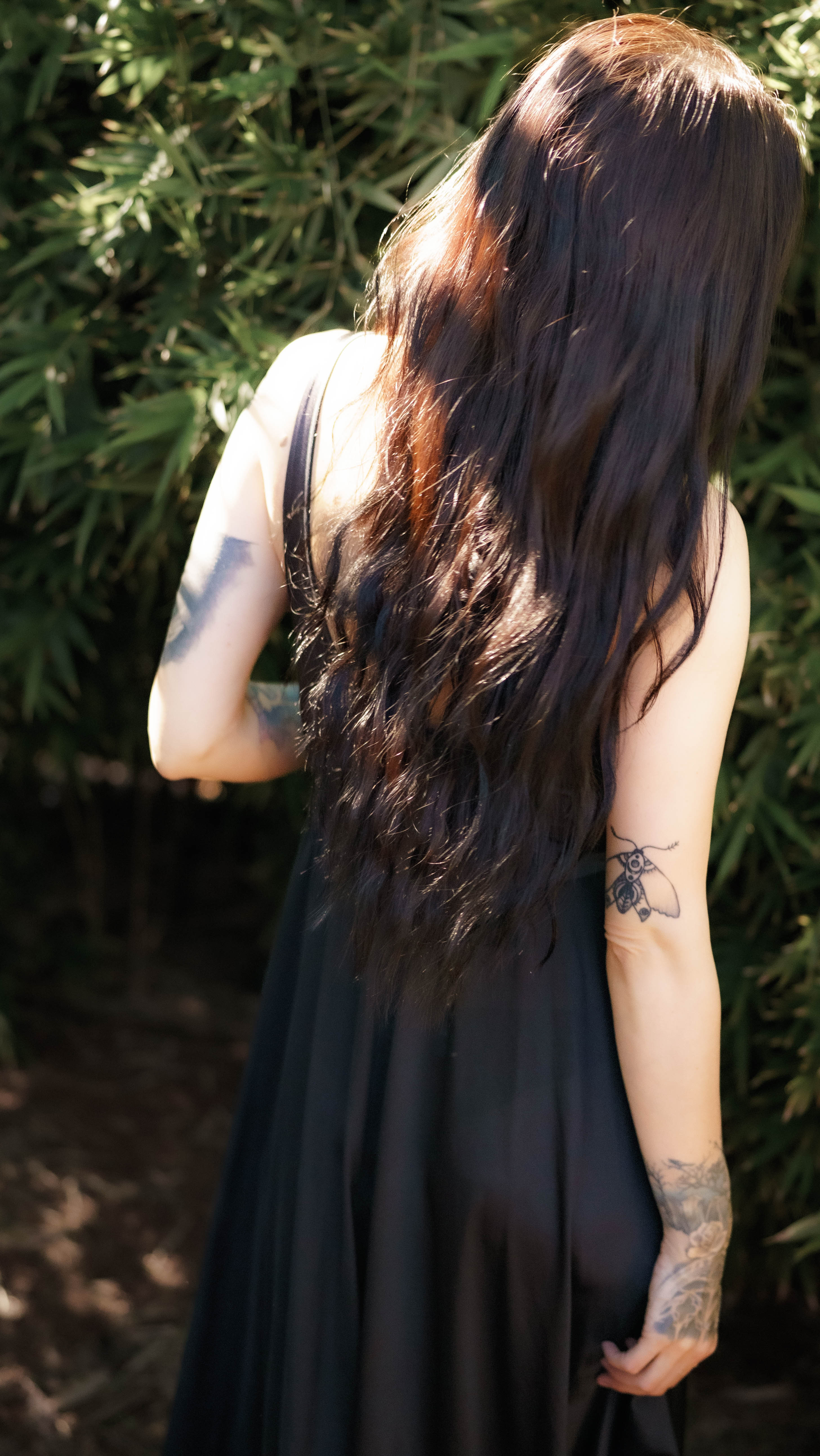 1980's Black Olga Lace Nightgown