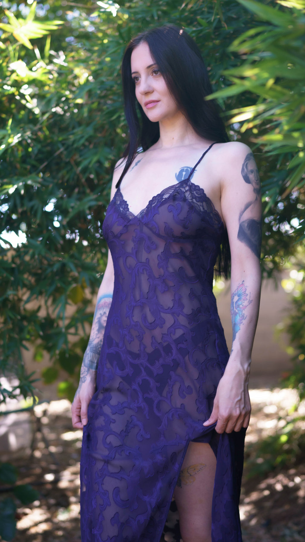 Vintage Victoria's Secret Gold Label Sheer Slip Dress