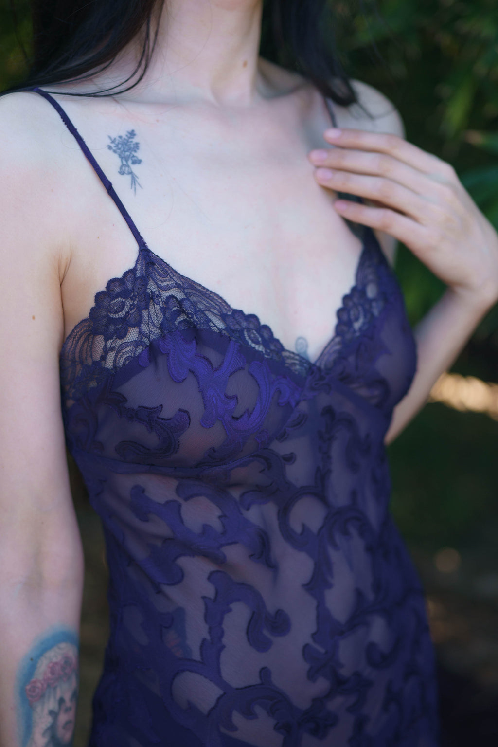 Vintage Victoria's Secret Gold Label Sheer Slip Dress