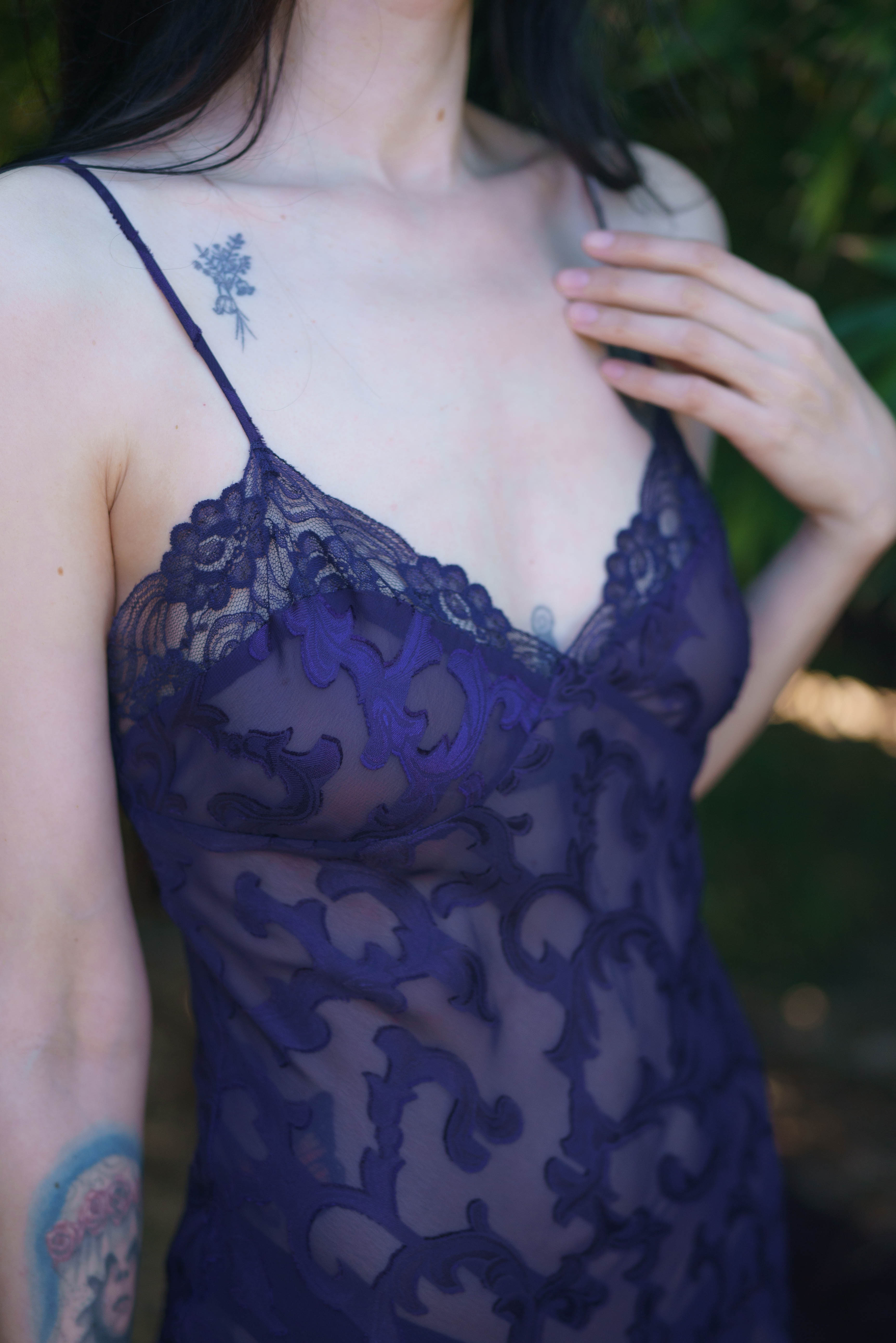 Vintage Victoria's Secret Gold Label Sheer Slip Dress