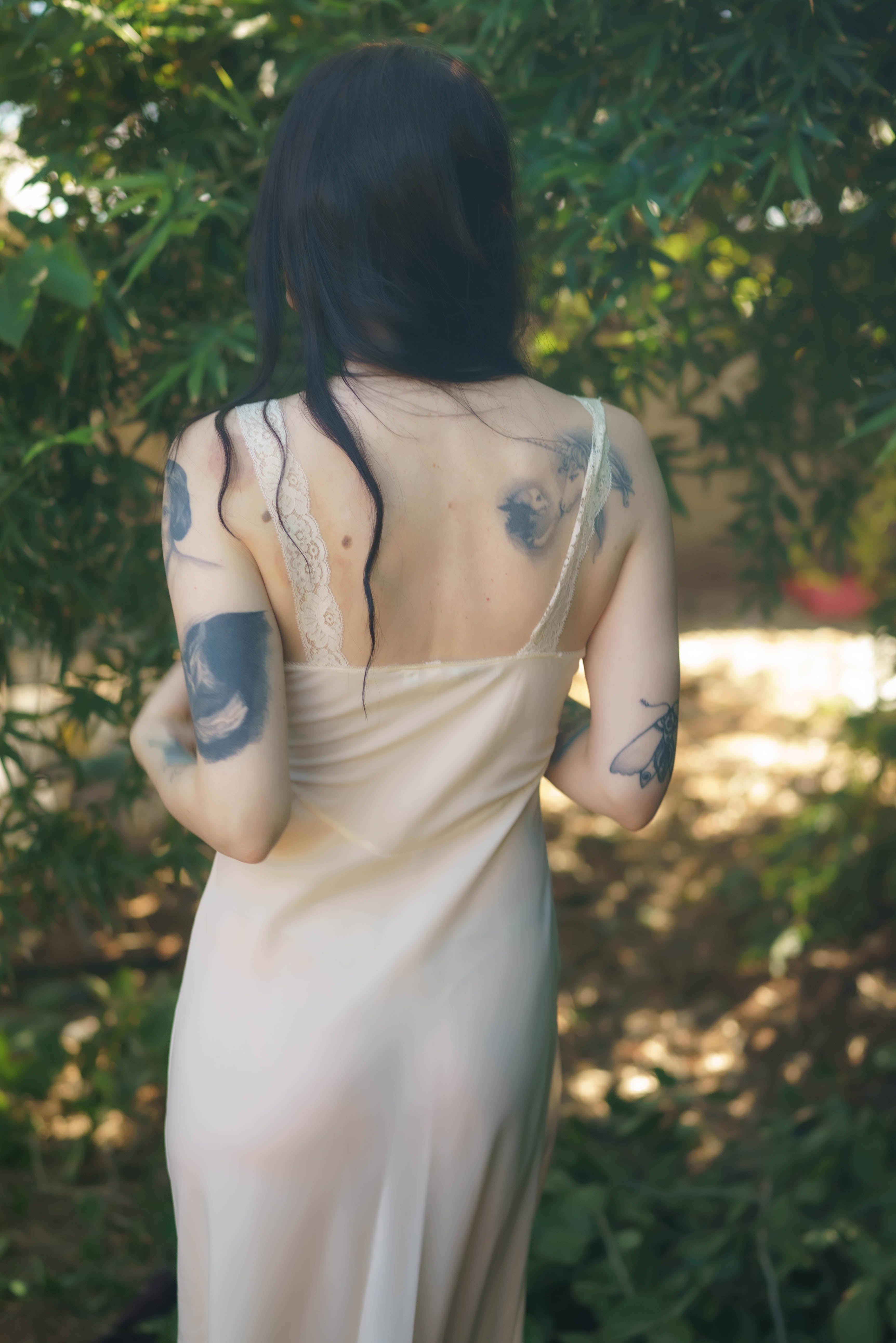 1960's Lady Lynne Cream Chemise from Neiman Marcus