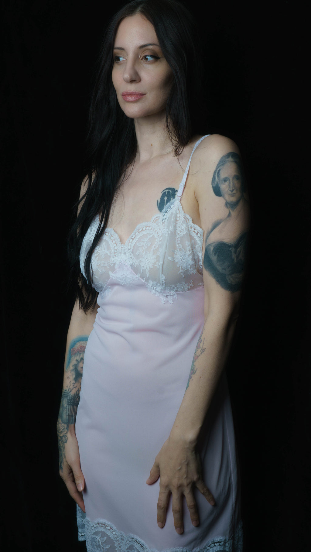 Pink Candlelight II Vintage Slip