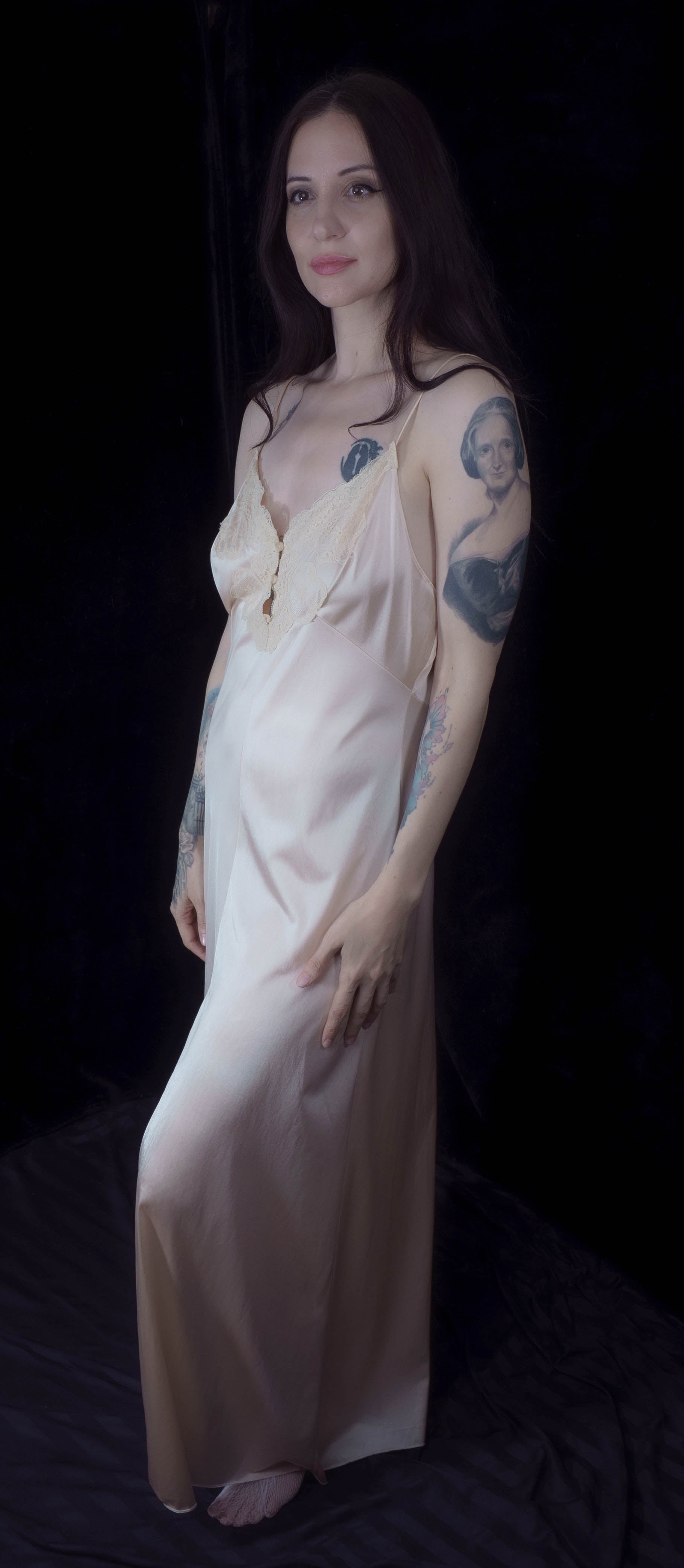 1970's Honey Beige Vintage Nightgown from Henson Kickernick.