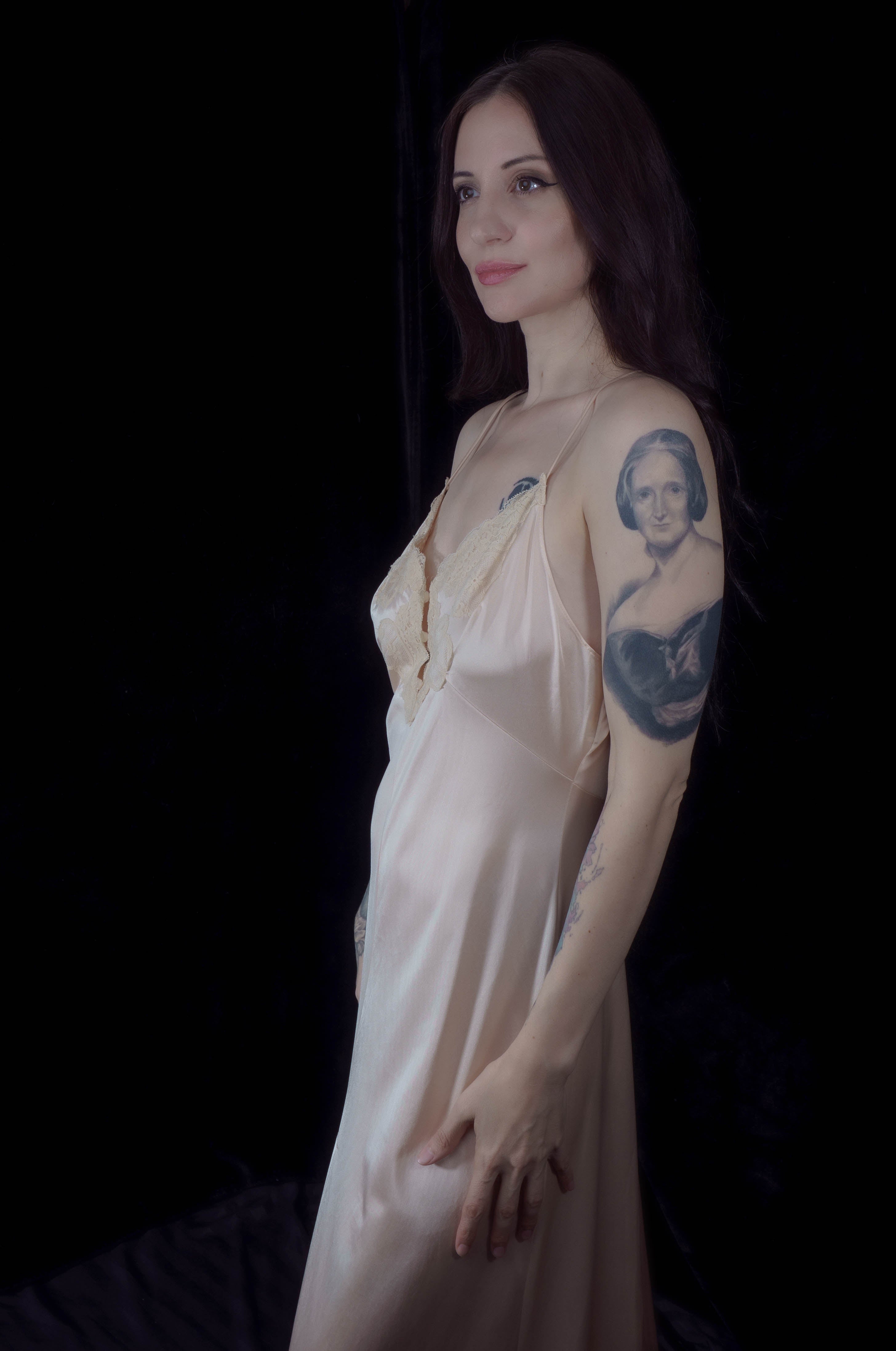 1970's Honey Beige Vintage Nightgown from Henson Kickernick.