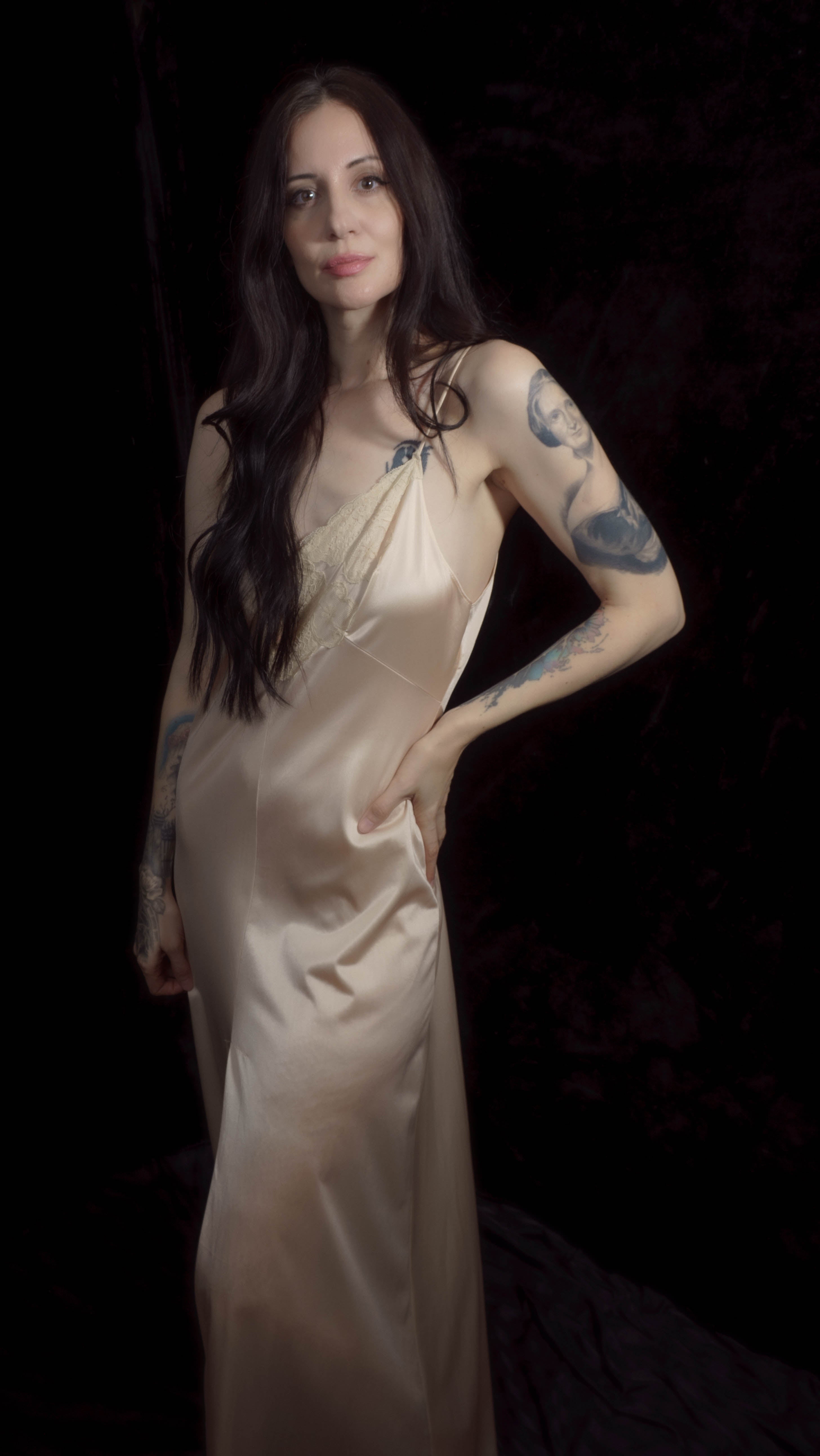 1970's Honey Beige Vintage Nightgown from Henson Kickernick.