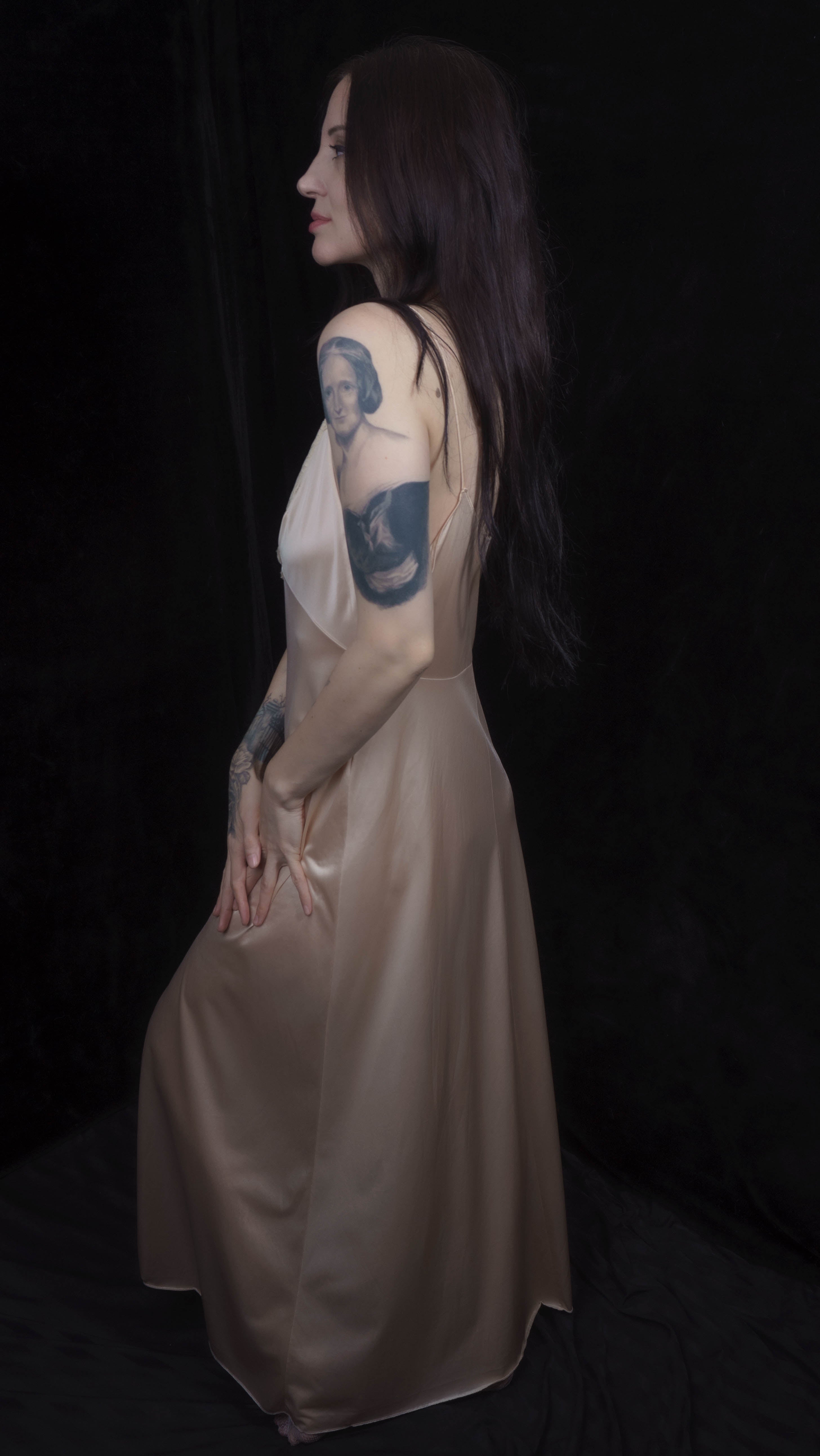 1970's Honey Beige Vintage Nightgown from Henson Kickernick.