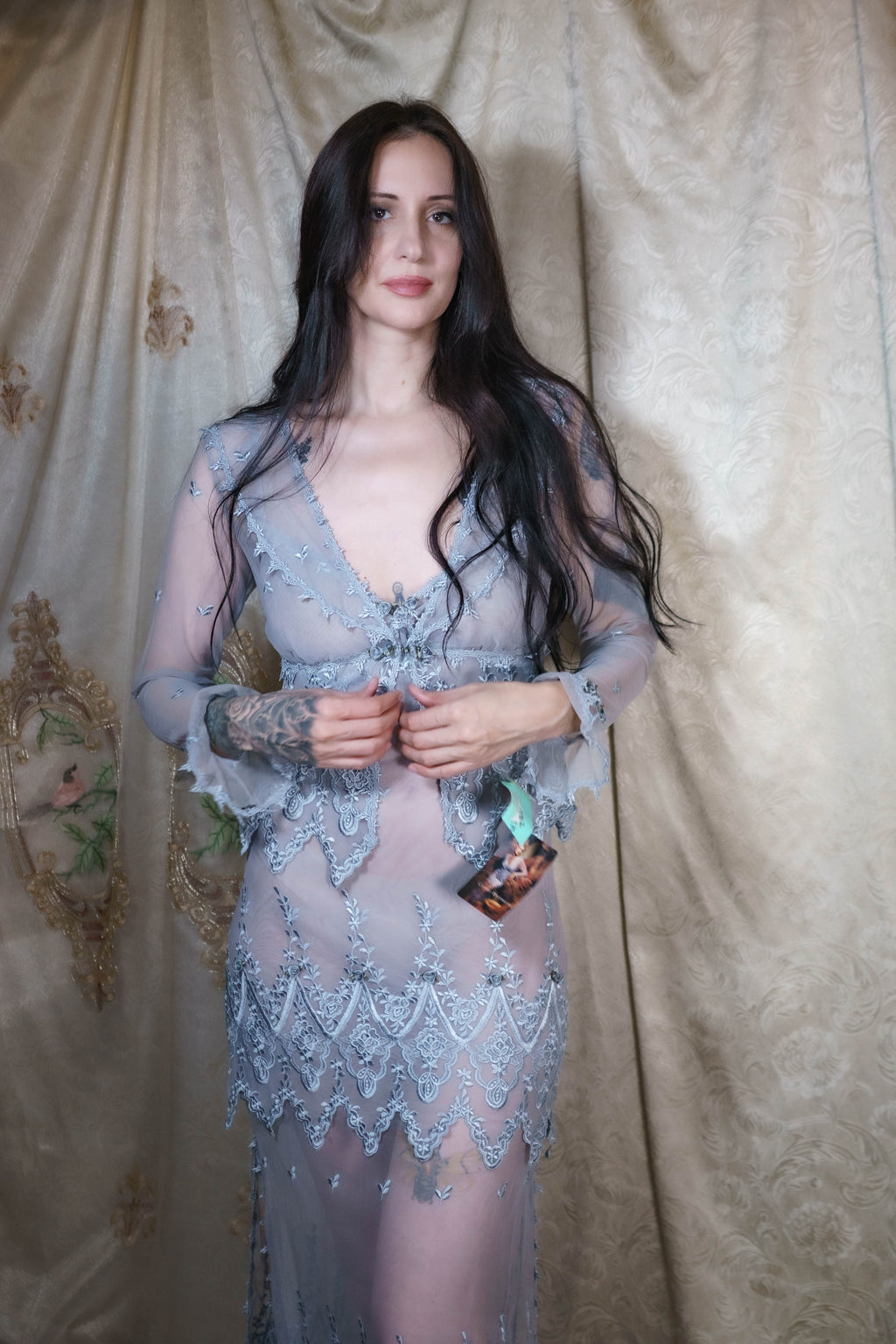 RARE Claire Pettibone Y2K Era Two-Piece Bridal Lingerie Set