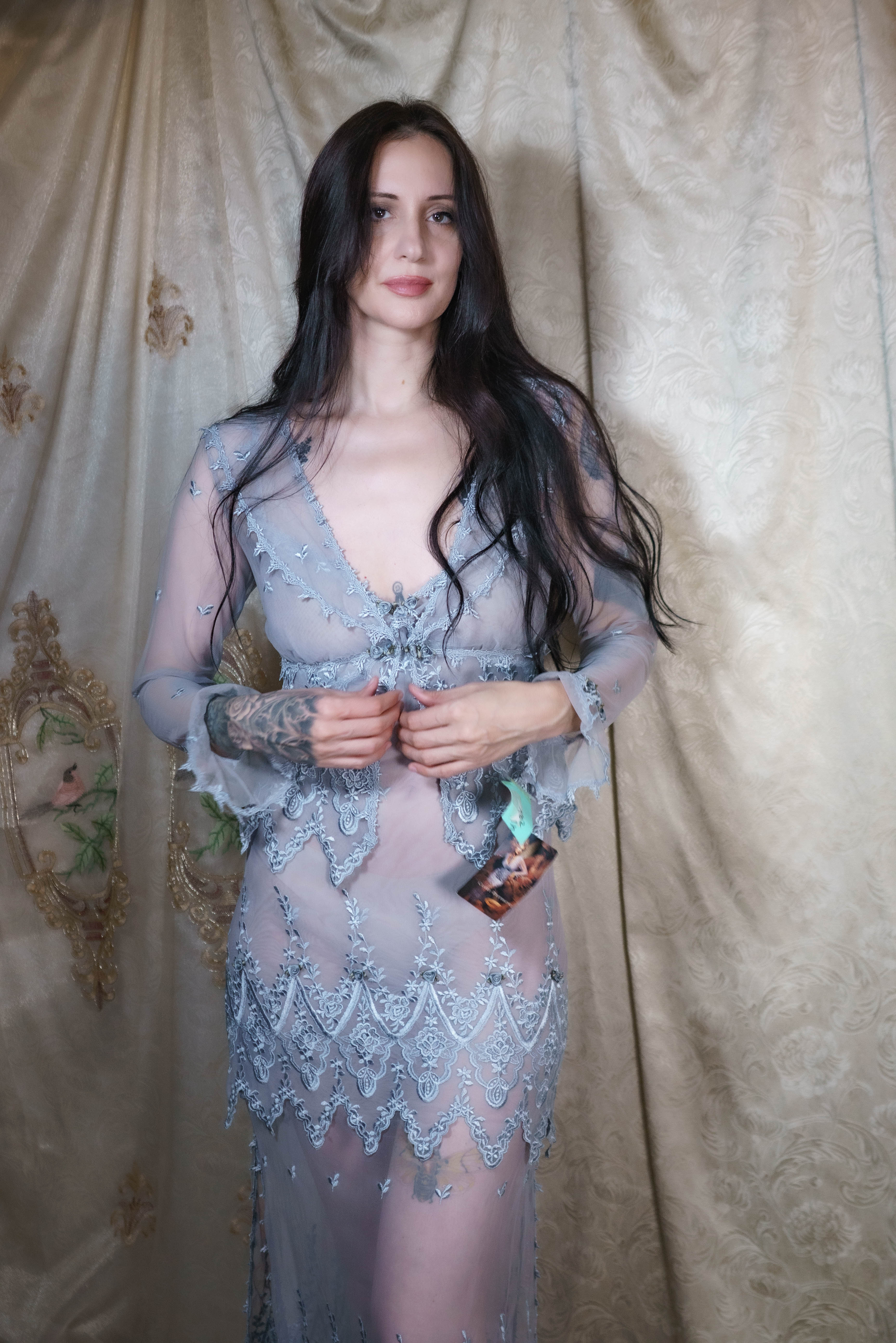 RARE Claire Pettibone Y2K Era Two-Piece Bridal Lingerie Set