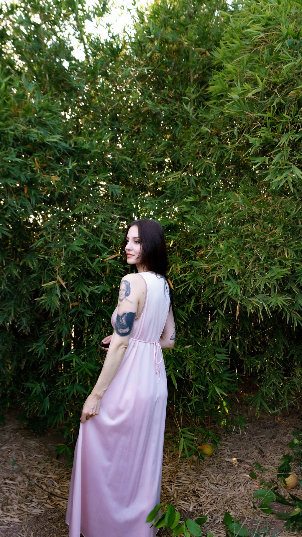 1970s Aleera Pink Maxi Nightgown