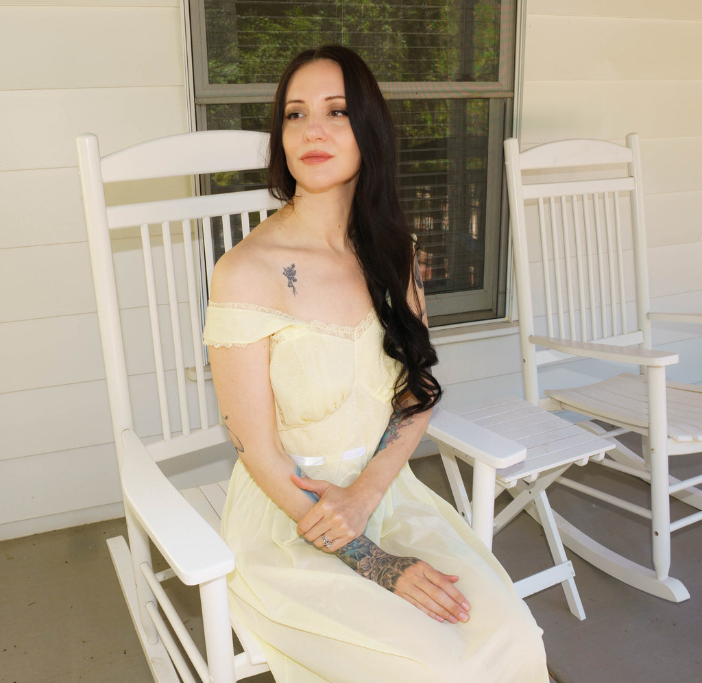 1970s Buttercream Vintage Nightgown