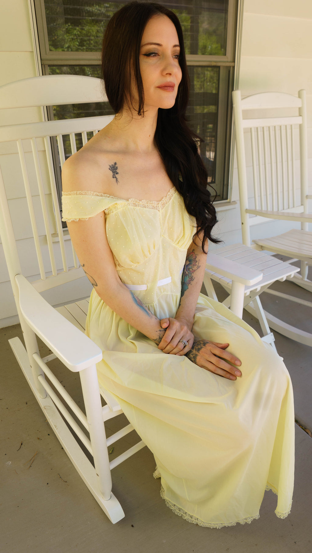 1970s Buttercream Vintage Nightgown