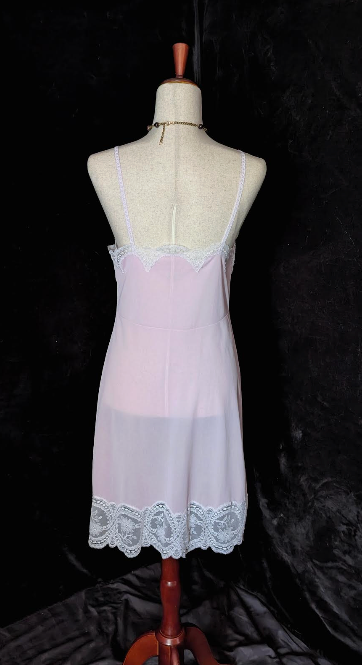 Pink Candlelight II Vintage Slip